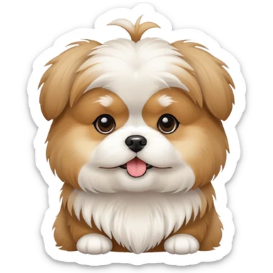 Pomeranian Shih Tzu mix sticker