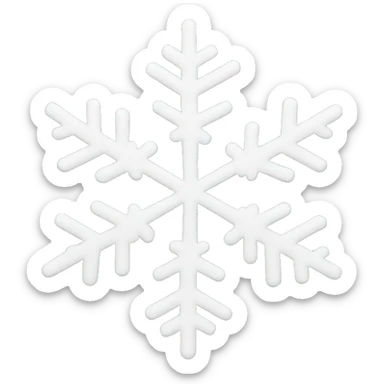 snowflake sticker