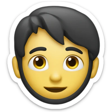 Cerchio giallo con sopra stella nera sticker