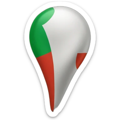 Algérien avec drapeau sticker