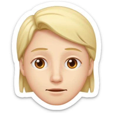 Person nodding sticker