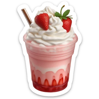 Strawberry frappe sticker