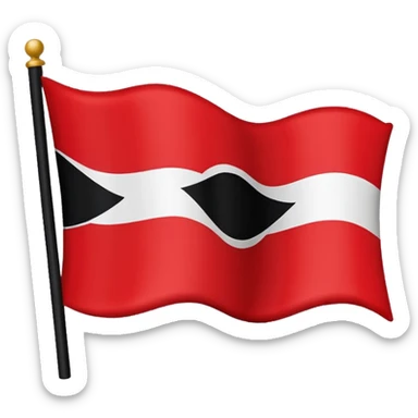 Trinidad flag sticker