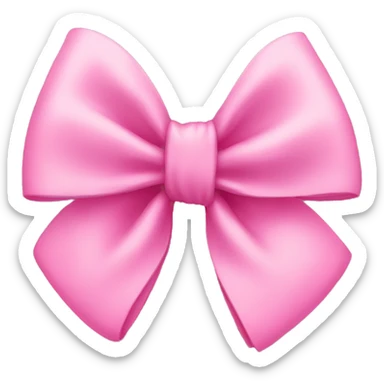 Pink bow sticker