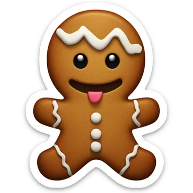 Gingerbreadman sticker