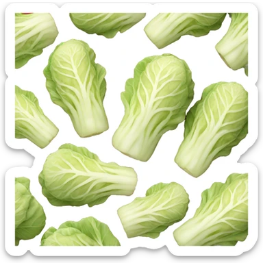 Kimchi : A napa cabbage marinated in a bright red pepper paste sticker