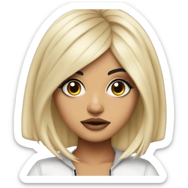 Bebe Rexha from Baby I’m Jealous, hyper realistic.  sticker