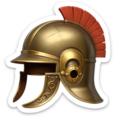 roman helmet without background sticker