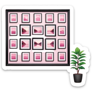 pink photo gallery sticker