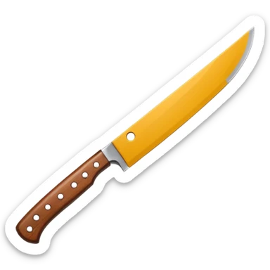 a big machete from the Friday the 13th movie sticker