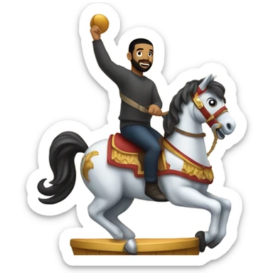 Drake on carousel sticker