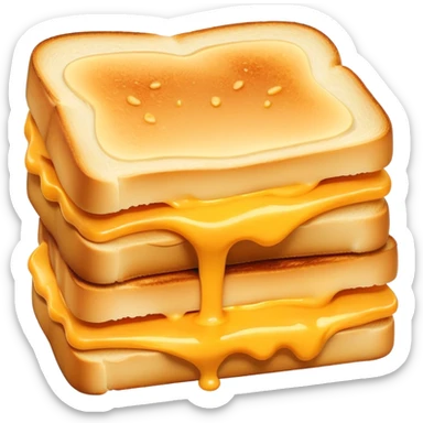 Grilled cheese pull sticker