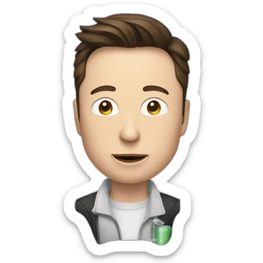 elon musk doing drugs, for educational purposes only, inclusiveness and positive, LGTBQ+ sticker