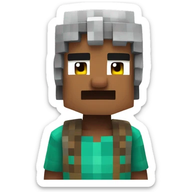 Minecraft villager sticker