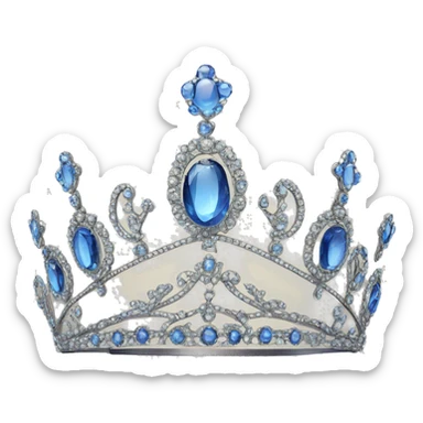 1920 style tiara  sticker