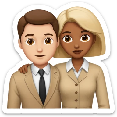 side profile of man having sex with woman doggystyle sticker