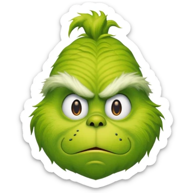 the grinch real action sticker