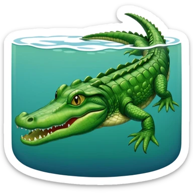big lake placid alligator sticker
