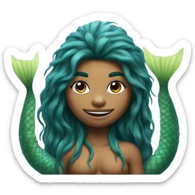Mermaid sasquatch  sticker