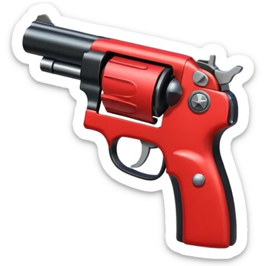 a red square with ur pist in the middle of the square sticker