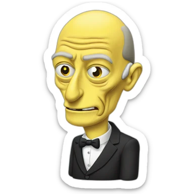 Vladimir putin like a mr. Burns sticker