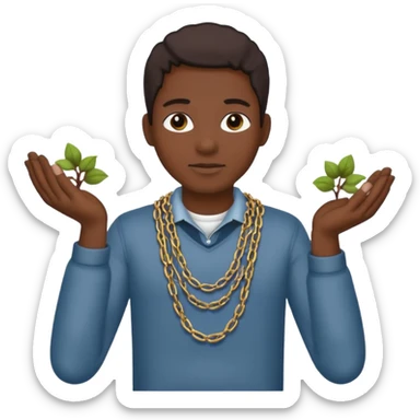 Black person picking cotton with chains around his hand and neck  sticker