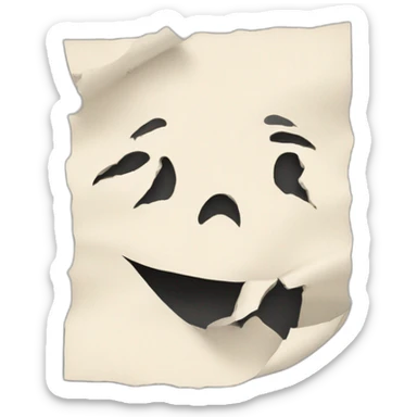 torn paper contract sticker