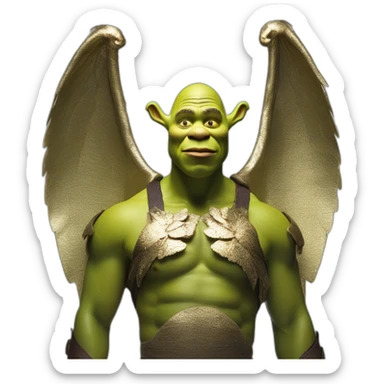 shrek,-david-bellemere,-bare-belly,-wings,-choker,-bathed-in-shadows,-fov-90-degrees,-short-lighting,-l-usm,-cold-colors,-gilded-technique,-ex sticker