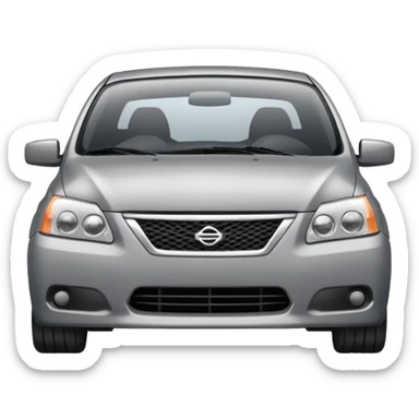 a sad Nissan Sentra sticker