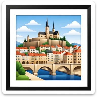 architectural heritage europe sticker