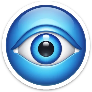 nazar eye bead sticker