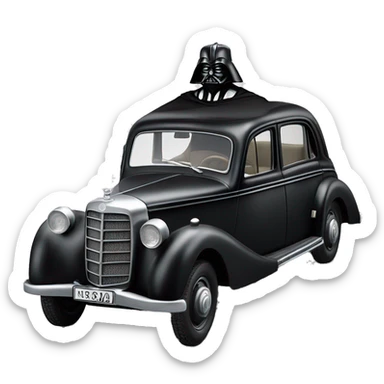  Darth Vader’s 1943 WW2 Mercedes German Staff Officer’s 4-door Car sticker