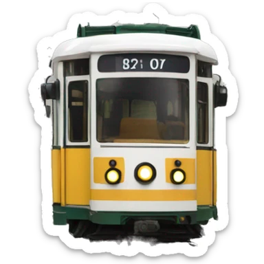 Tram number 2 Budapest, Hungary sticker