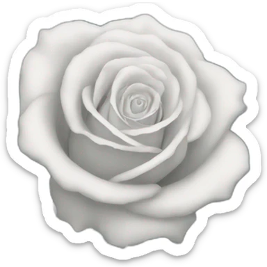 A blue rose with the trendy sticker