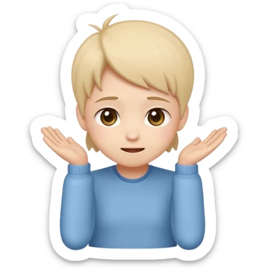 Cute chibi character emoji, looking awkward and embarrassed. 
Scratching the back of their head. 
Nervous smile, slight blush, eyes looking away. 
Small timid posture. 
Simple 2D flat style, pastel colors, clean outline, transparent background. sticker