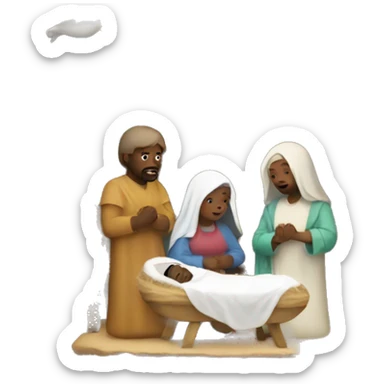 Nativity Scene sticker