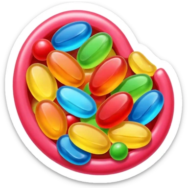 Healthier growth and better concentration with Omega 3 candy. sticker