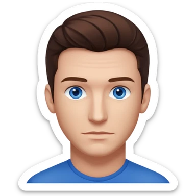 JC Chasez blue eyes, brown hair sticker