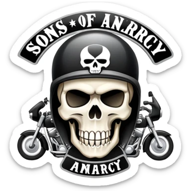 Skul kind of logo Sons Of Anarchy including Sons Of HVAC sticker