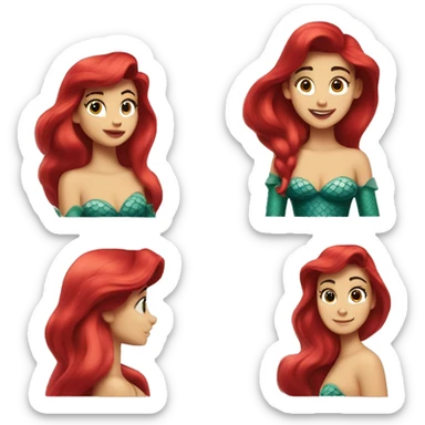 the little mermaid ariel sticker