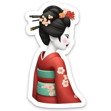 traditional Geisha sticker