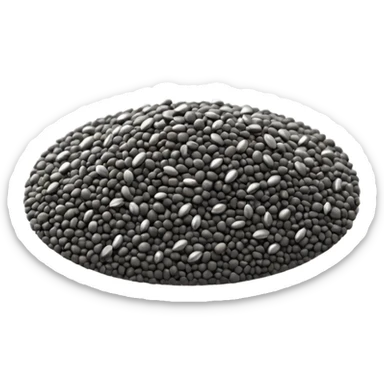 Semi di chia sparpagliati sticker