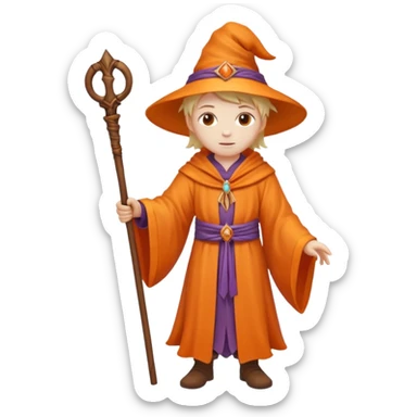 orange mage cane sticker