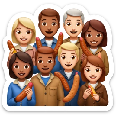 sausage eaters sticker