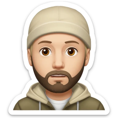 Eminem с брродой sticker