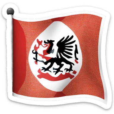 Create a flag emoji based on the traditional flag of Dardania which is an albanian kosov flag suppose to be used  sticker