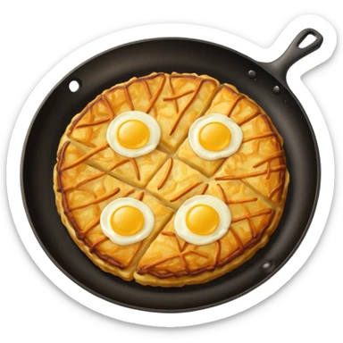 swiss rösti, without eggs sticker