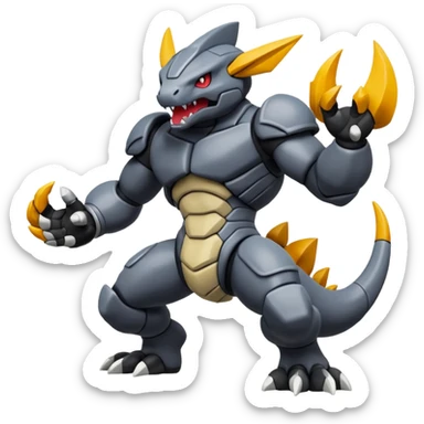 Coalossal-Rhypherior-Onix-Pokémon, full body sticker