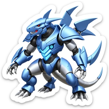 Steelix-Lairon-Zekrom-Aggron-Genesect-fusion sticker