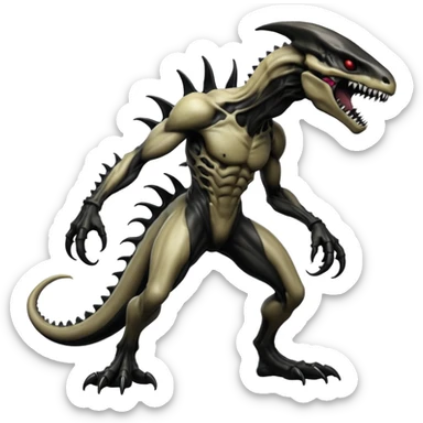  Venom-Marowak-Xenomorph-hybrid-fantasy-creature (full body) sticker